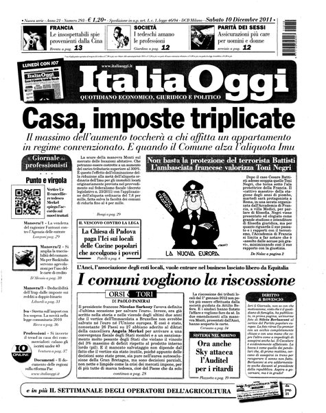 Italia oggi : quotidiano di economia finanza e politica